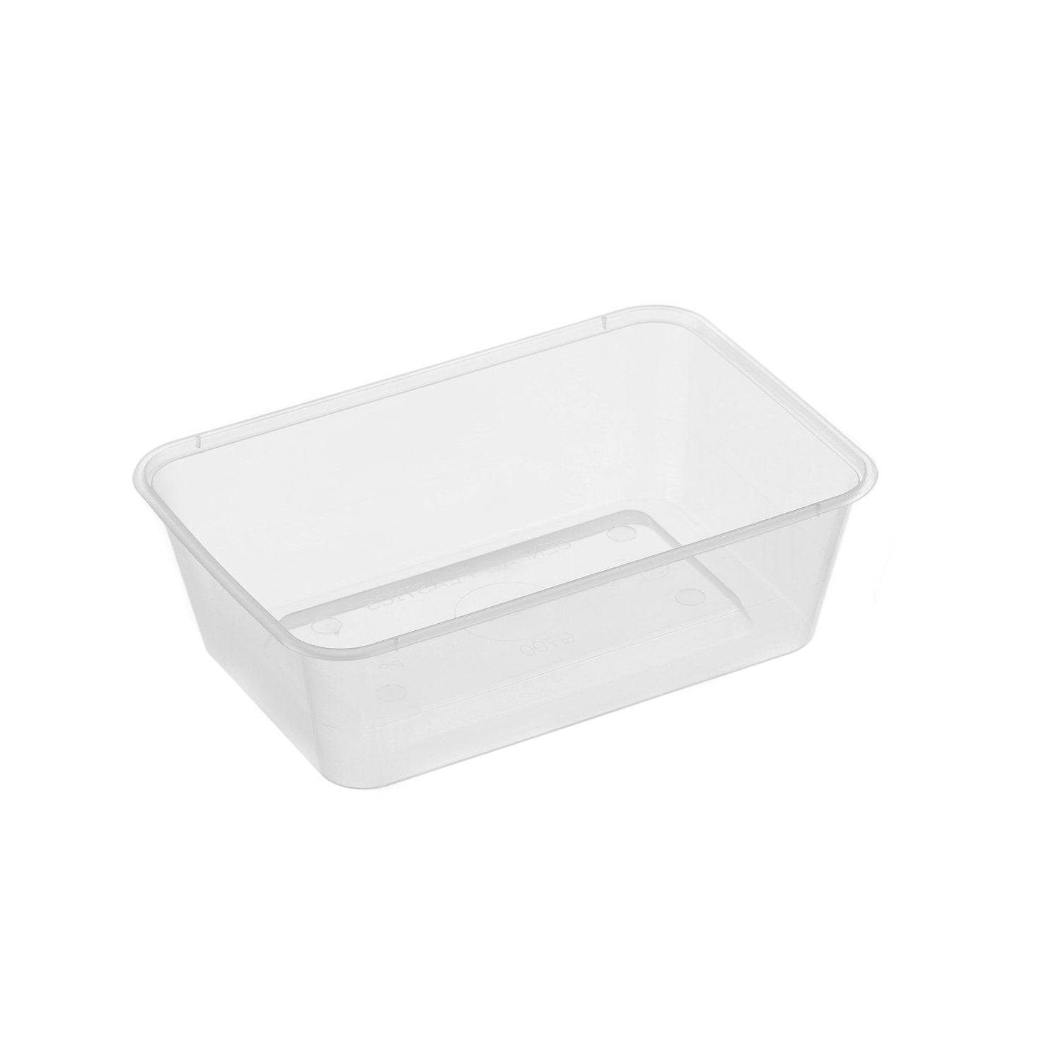 Genfac 700ml Natural Rectangular Container