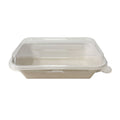 155x82x83mm Sugarcane Container With Raised PET Lid 600 Sets