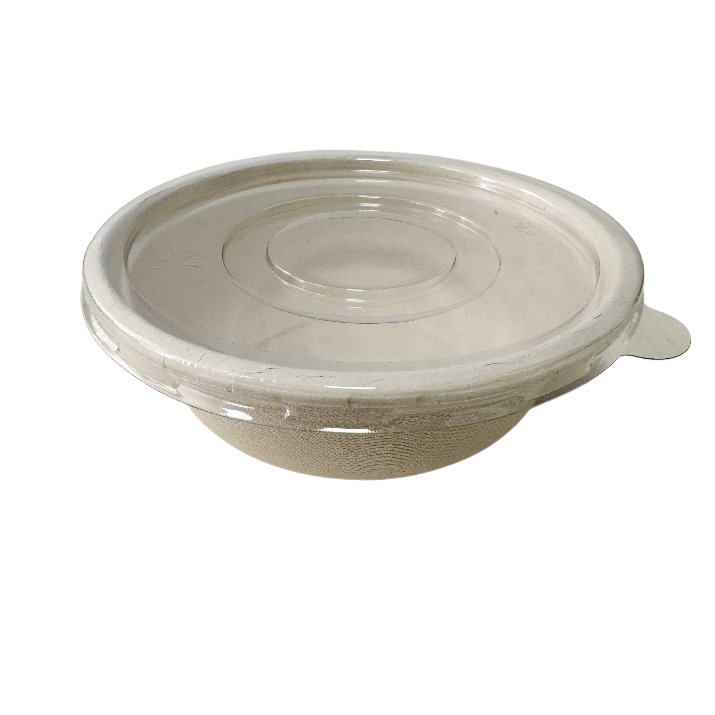 500ml Natural Sugarcane Bowl With Clear Lid 600 Sets