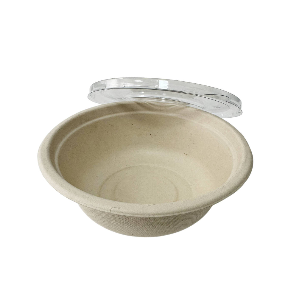 500ml Natural Sugarcane Bowl With Clear Lid 600 Sets