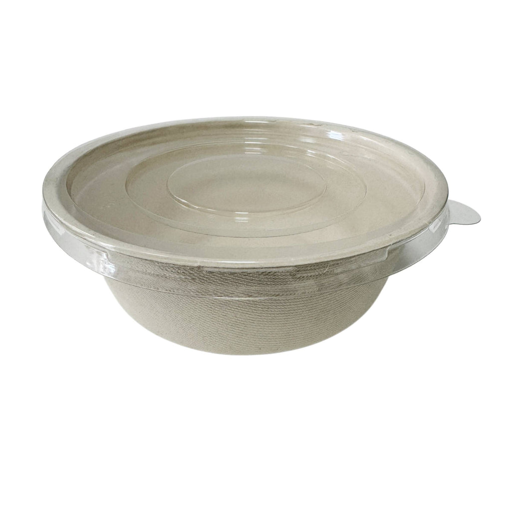 960ml Natural Sugarcane Bowl With Clear Lid 600 Sets