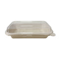 170x95x68mm Sugarcane Container With Raised PET Lid 600 Sets