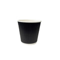 RW08UNIB-ECO 8oz 90mm Ripple Wall Aqueous Truly Eco Cup Black 500pcs