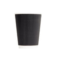 RW12B-ECO 12oz 90mm Ripple Wall Aqueous Truly Eco Cup Black 500pcs