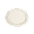 12.5"x10" Natural Sugarcane Oval Plate 500pcs