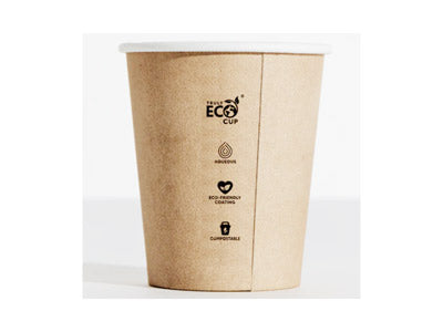 Aqueous Coated SW Coffee Cup 8oz 90mm