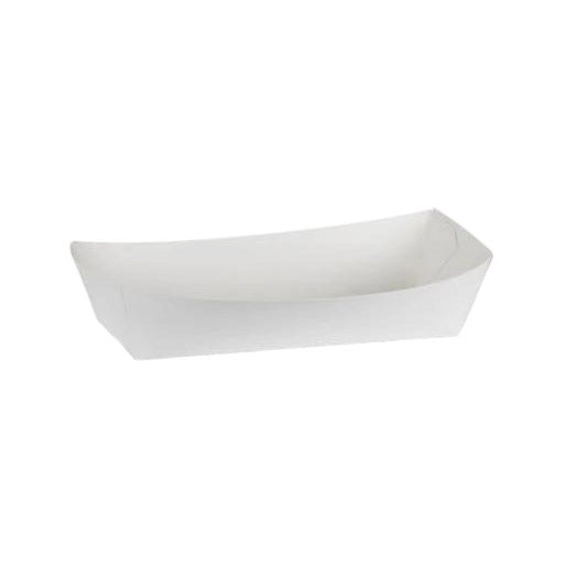 THD White Cardboard Hot Dog Tray 190x70x50mm 250pcs