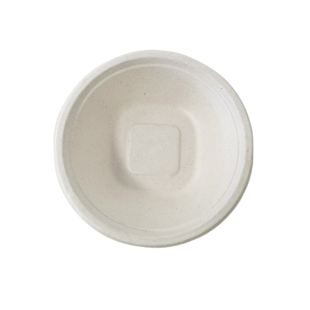 Natural Square Base Sugarcane Bowl W/ Dome Lid 12oz 1000pcs