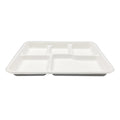 Sugarcane 5-Compartment Meal Tray