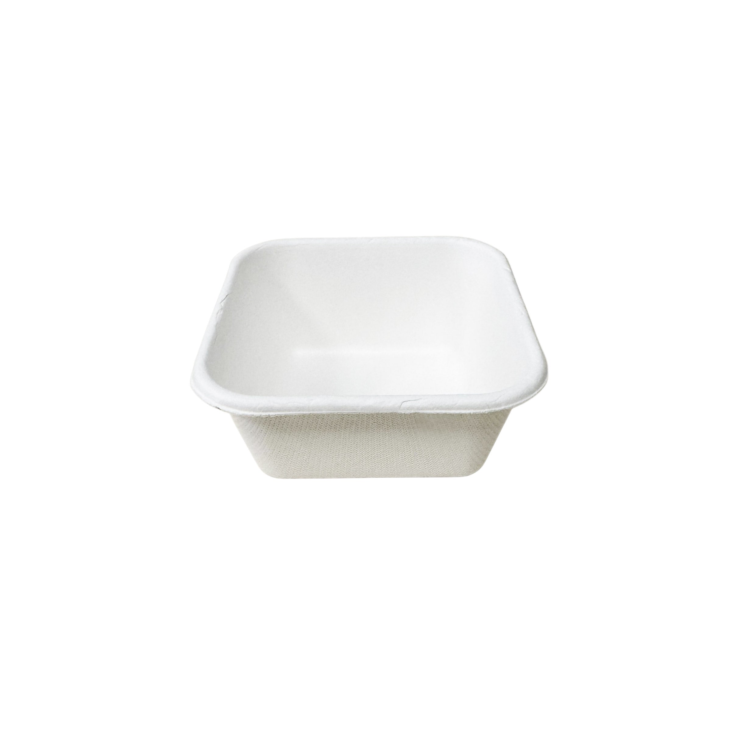 TR07 7oz 95x95x43mm Sugarcane Square Tray 1000pcs