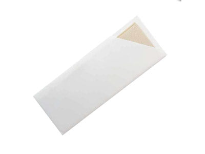 White Cutlery Pouch With Bamboo Napkin 1000pcs