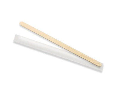 Wooden Coffee Stirrer-Individually Wrapped 140mm