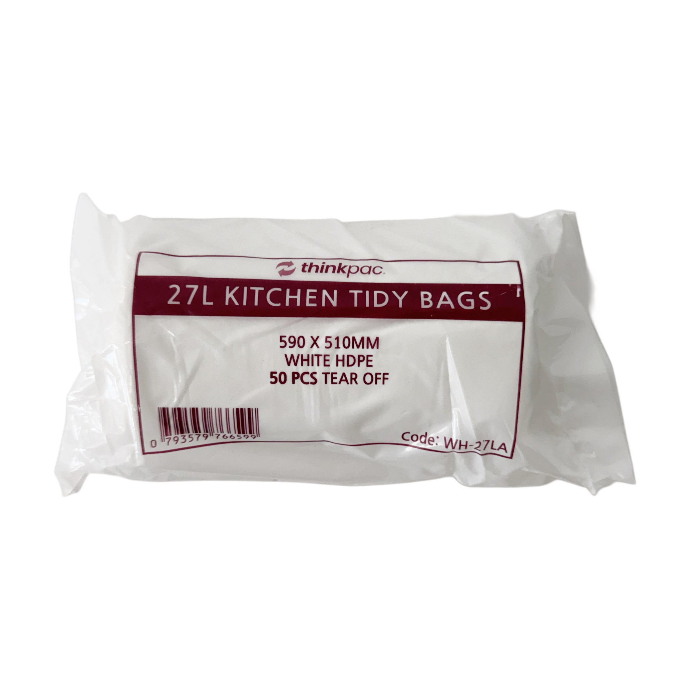 27L Bin Liners White 1000pcs