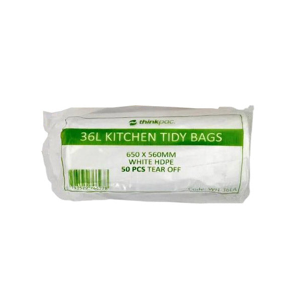 36L Bin Liners White 1000pcs