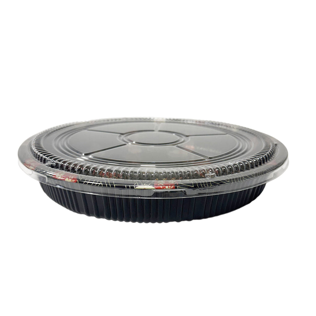 XYW-63 Round Sushi Tray W/ Lid 330x55mm 120pcs