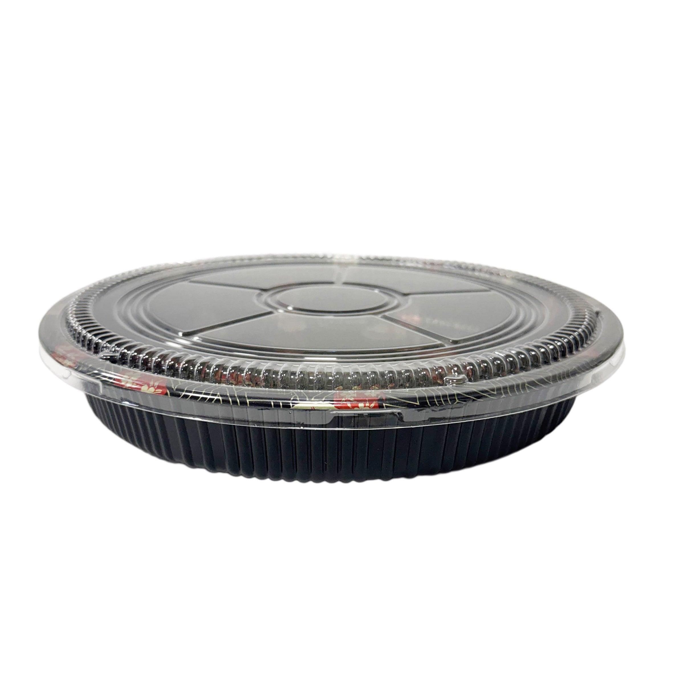 XYW-63 Round Sushi Tray W/ Lid 330x55mm 120pcs