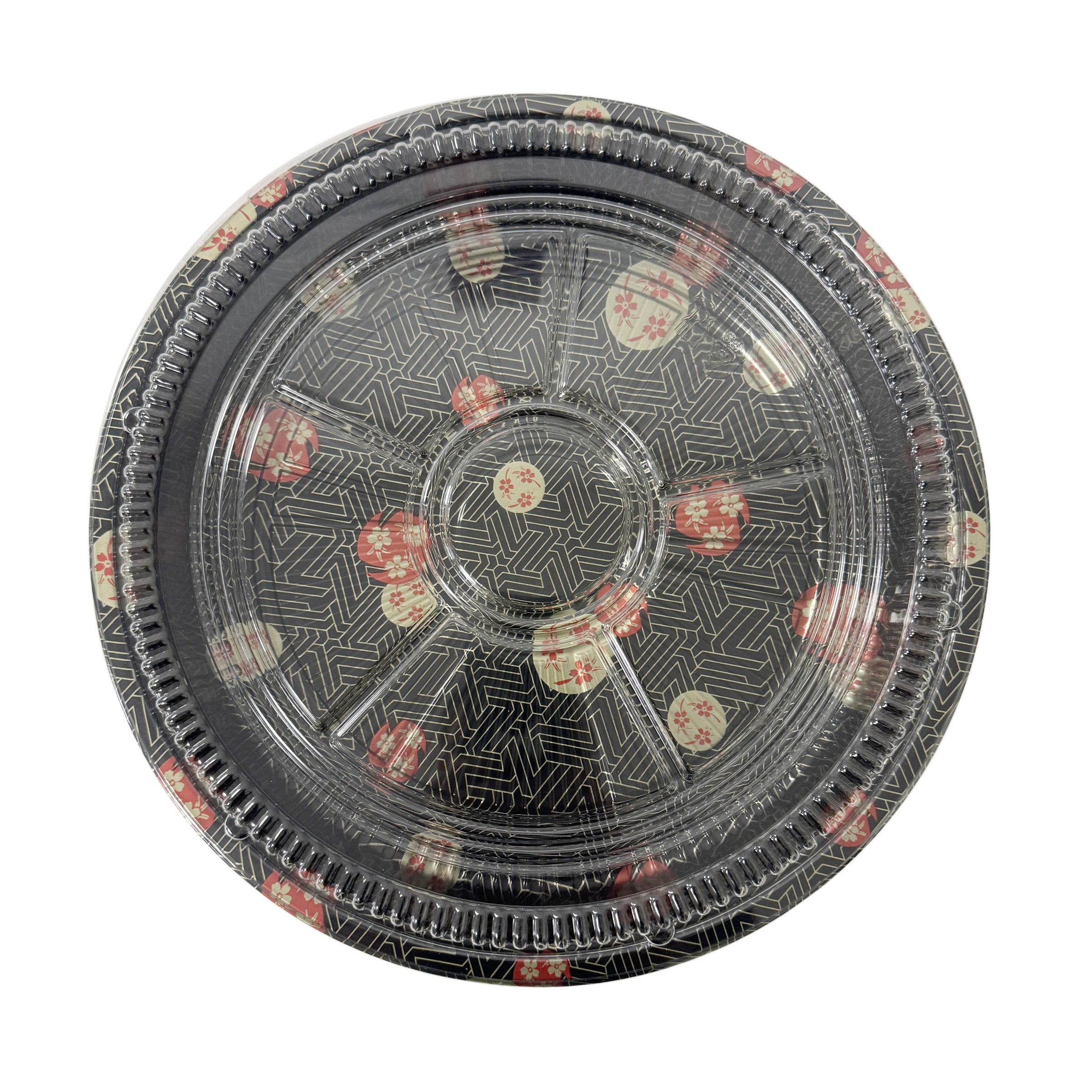 XYW-63 Round Sushi Tray W/ Lid 330x55mm 120pcs