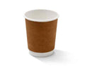 PE Coated Kraft Double Wall Paper Cup 8oz 80mm