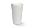 PE Coated White Single Wall Paper Cup 16oz 90mm
